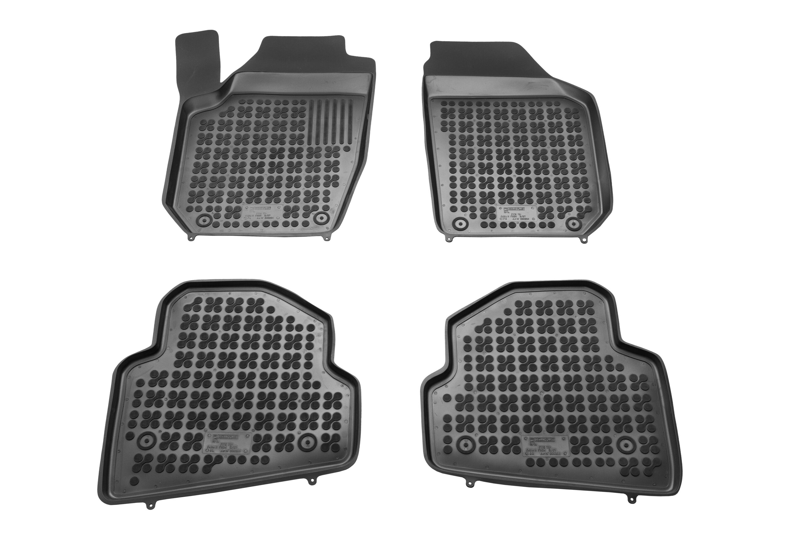Modeliniai guminiai kilimėliai Škoda Fabia II (2007-2014)
