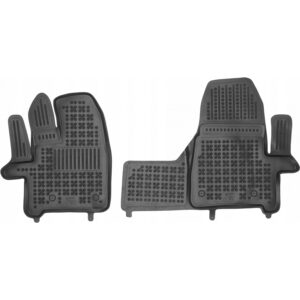 Modeliniai guminiai kilimėliai Ford Tourneo Custom (2018➝) Facelift Titanium priekiniai automatinė dėžė