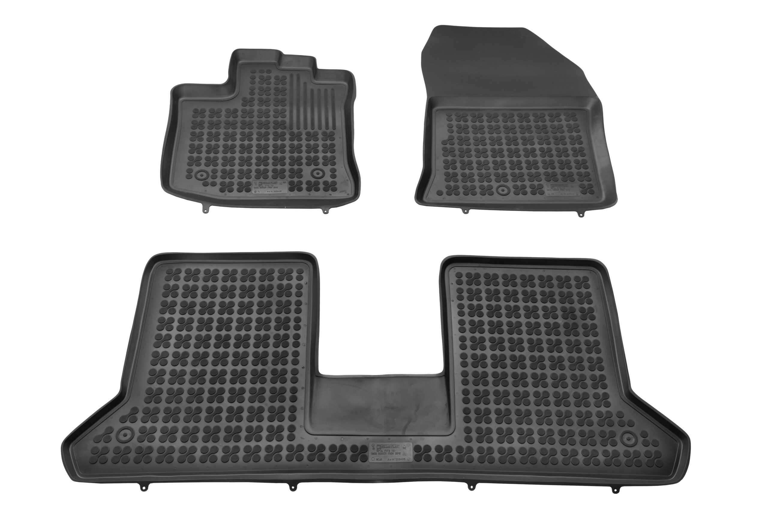 Modeliniai guminiai kilimėliai Dacia Dokker (2012-2021)