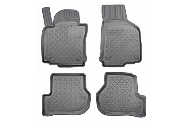 Guminiai kilimėliai Volkswagen Golf VI (2008-2013) su borteliais