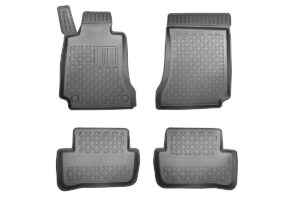 Guminiai kilimėliai Mercedes C-klasė W204 (2007-2014) su borteliais