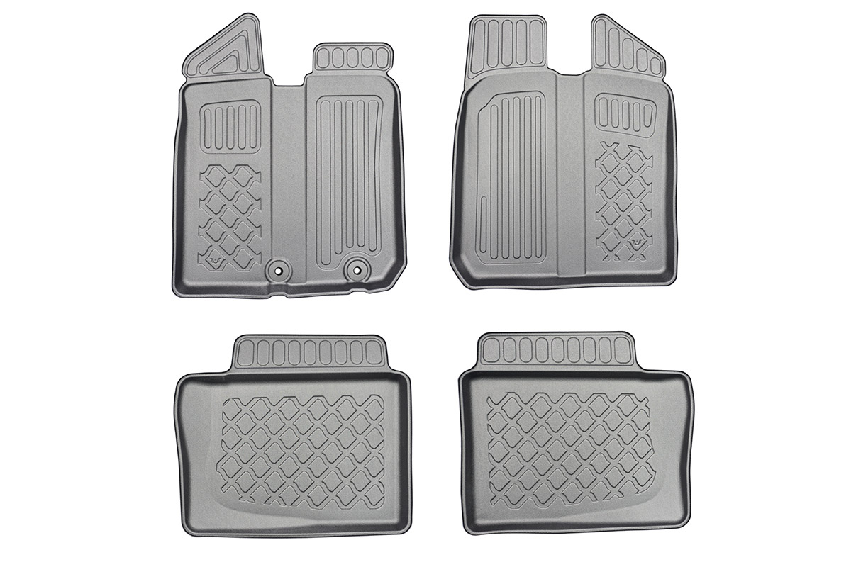 Guminiai kilimėliai Dacia Spring 2021➝ su borteliais