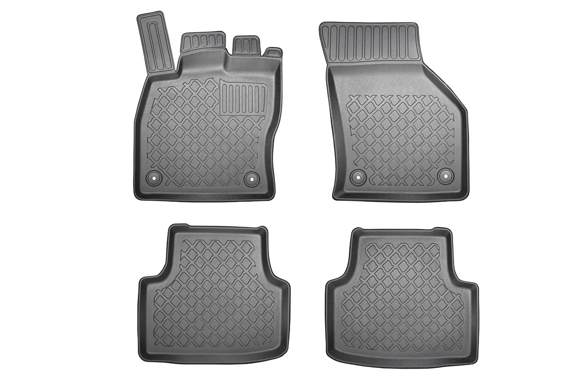 Guminiai kilimėliai Škoda Octavia 2012➝ su borteliais