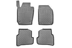 Guminiai kilimėliai Škoda Fabia III (2014-2022) su borteliais