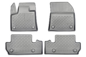 Guminiai kilimėliai Peugeot 3008 II (2016➝) su Focal garso sistema su borteliais