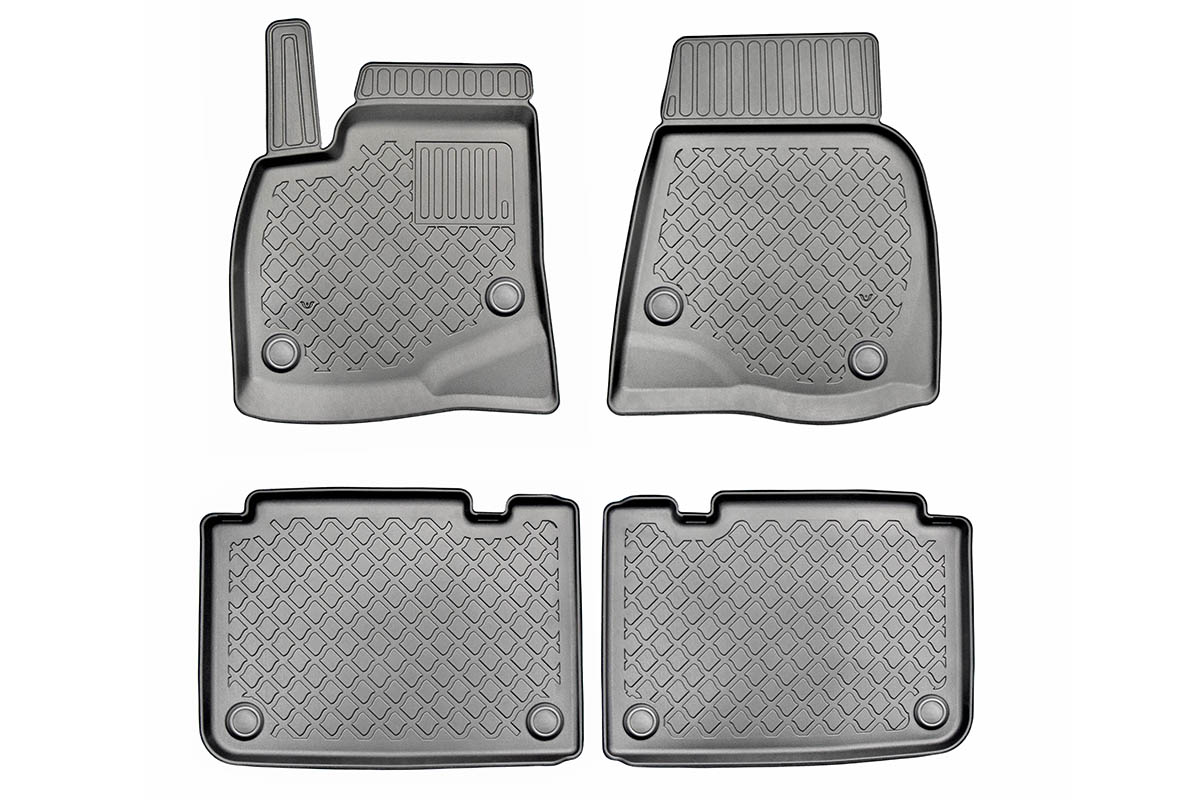 Guminiai kilimėliai Tesla Model S 2012➝ su borteliais