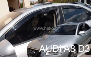 Langų vėjo deflektoriai Audi A8 D3 (2002-2009) priekiniai ir galiniai