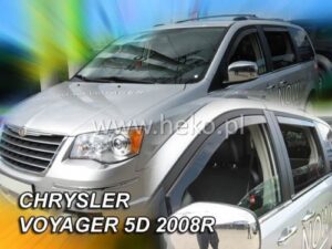 Langų vėjo deflektoriai Chrysler Grand Voyager / Town & Country V (2008-2016) 5 durų priekiniai