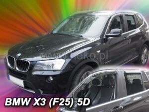 Langų vėjo deflektoriai BMW X3 F25 (2010-2017) priekiniai ir galiniai