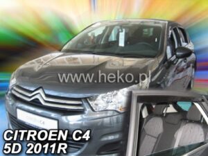 Langų vėjo deflektoriai Citroen C4 II (2010-2018) 5 durų priekiniai ir galiniai
