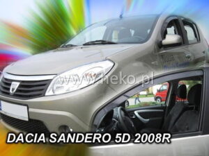 Langų vėjo deflektoriai Dacia Sandero (2008-2012) 5 durų priekiniai