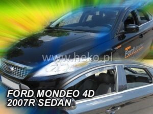 Langų vėjo deflektoriai Ford Mondeo MK4 Sedanas Hatchback (2007-2014) priekiniai ir galiniai