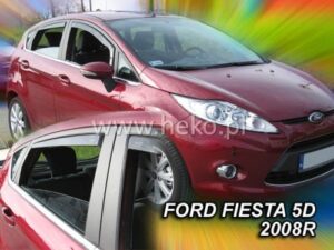 Langų vėjo deflektoriai Ford Fiesta MK6 (2008-2017) 5 durų priekiniai ir galiniai