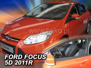 Langų vėjo deflektoriai Ford Focus MK3 (2010-2018) priekiniai