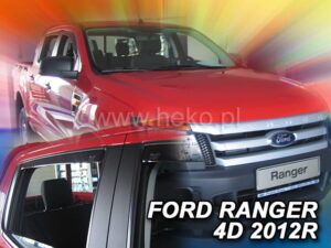 Langų vėjo deflektoriai Ford Ranger (2012-2016) 4 durų priekiniai ir galiniai