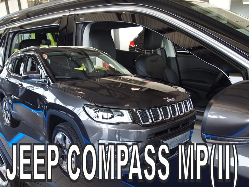Langų vėjo deflektoriai Jeep Compass II (2016➝) priekiniai ir galiniai