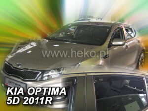 Langų vėjo deflektoriai Kia Optima III (2012-2015) 4 durų priekiniai ir galiniai