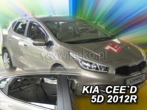 Langų vėjo deflektoriai Kia Ceed II (2012-2018) 5 durų priekiniai ir galiniai