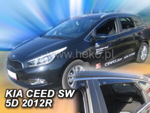 Langų vėjo deflektoriai Kia Ceed II SW Universalas (2012 -2018) 5 durų priekiniai ir galiniai