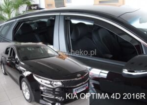 Langų vėjo deflektoriai Kia Optima IV Sedanas (2015-2020) 4 durų priekiniai ir galiniai