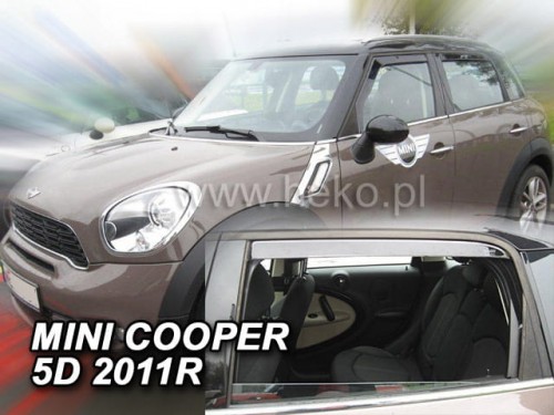 Langų vėjo deflektoriai Mini Countryman I (2010-2016) priekiniai ir galiniai
