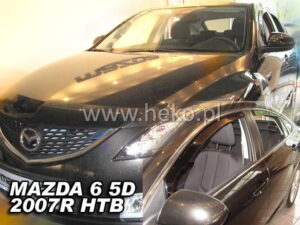 Langų vėjo deflektoriai Mazda 6 II Hatchback (2008-2013) priekiniai ir galiniai