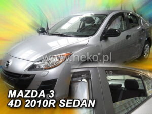 Langų vėjo deflektoriai Mazda 3 II Sedanas (2009-2013) priekiniai ir galiniai