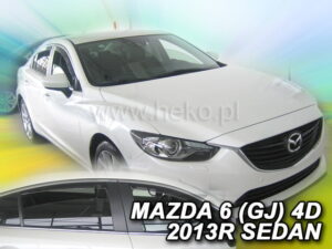 Langų vėjo deflektoriai Mazda 6 III Sedanas (2013-2024) priekiniai ir galiniai