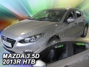 Langų vėjo deflektoriai Mazda 3 III Hatchback Sedanas (2013-2019) priekiniai ir galiniai