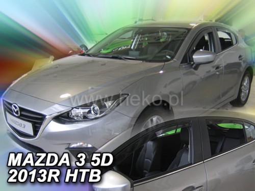 Langų vėjo deflektoriai Mazda 3 III Hatchback Sedanas (2013-2019) priekiniai ir galiniai