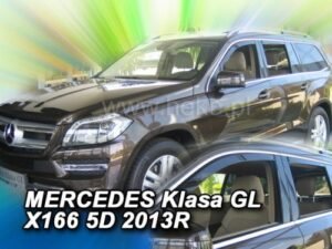 Langų vėjo deflektoriai Mercedes GL/GLS-klasė X166 Pre-Facelift (2012-2015) priekiniai ir galiniai