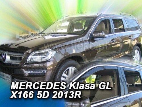 Langų vėjo deflektoriai Mercedes GL/GLS-klasė X166 Pre-Facelift (2012-2015) priekiniai ir galiniai