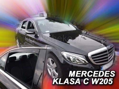 Langų vėjo deflektoriai Mercedes C-klasė W205 Sedanas (2014-2021) priekiniai ir galiniai