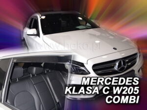 Langų vėjo deflektoriai Mercedes C-klasė W205 Universalas (2014-2021) priekiniai ir galiniai