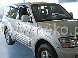 Langų vėjo deflektoriai Mitsubishi Pajero (2000-2018) 5 durų priekiniai