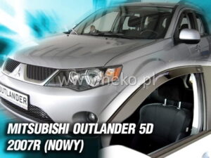 Langų vėjo deflektoriai Mitsubishi Outlander II (2006-2012) priekiniai