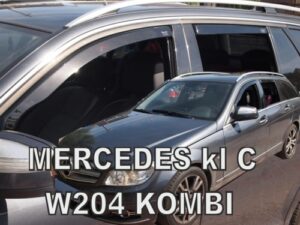 Langų vėjo deflektoriai Mercedes C-klasė W204 Universalas (2007-2014) priekiniai ir galiniai
