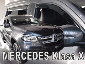 Langų vėjo deflektoriai Mercedes X-klasė W470 (2017-2020) 4 durų priekiniai ir galiniai