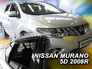 Langų vėjo deflektoriai Nissan Murano Z51 (2008-2016) priekiniai ir galiniai
