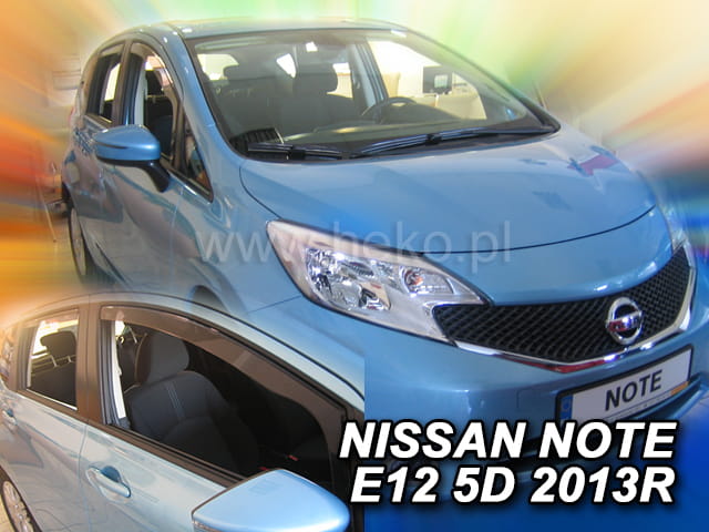 Langų vėjo deflektoriai Nissan Note II E12 (2013➝) priekiniai ir galiniai