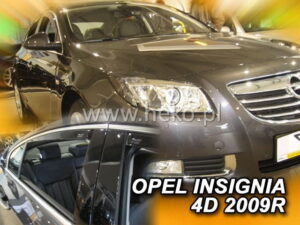 Langų vėjo deflektoriai Opel Insignia A Hatchback Sedanas (2008-2017) priekiniai ir galiniai
