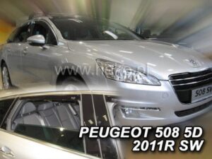 Langų vėjo deflektoriai Peugeot 508 I SW Universalas (2010-2018) priekiniai ir galiniai