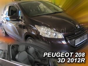 Langų vėjo deflektoriai Peugeot 208 I (2012-2019) 3 durų priekiniai