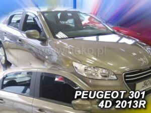 Langų vėjo deflektoriai Peugeot 301 (2012➝) priekiniai ir galiniai