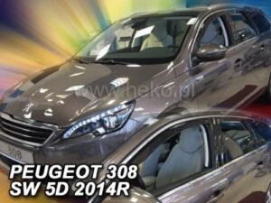 Langų vėjo deflektoriai Peugeot 308 II SW Universalas (2013-2021) priekiniai ir galiniai
