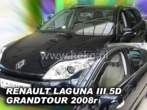 Langų vėjo deflektoriai Renault Laguna III Universalas (2007-2015) priekiniai ir galiniai
