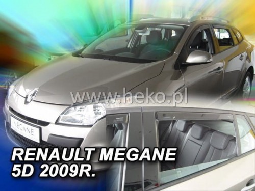 Langų vėjo deflektoriai Renault Megane III Universalas (2008-2016) priekiniai ir galiniai