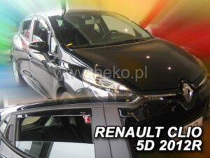 Langų vėjo deflektoriai Renault Clio IV Hatchback (2012-2019) 5 durų priekiniai ir galiniai