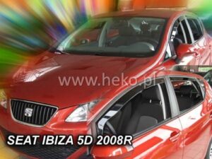 Langų vėjo deflektoriai Seat Ibiza IV Hatchback (2008-2017) priekiniai ir galiniai