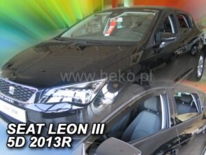 Langų vėjo deflektoriai Seat Leon III Hatchback (2012-2020) 5 durų priekiniai ir galiniai